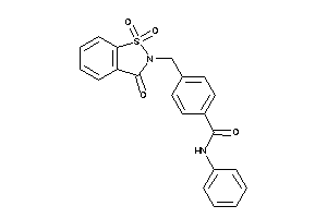 N-phenyl-4-[(1,1,3-triketo-1,2-benzothiazol-2-yl)methyl]benzamide