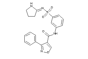 Image of 3-phenyl-N-[3-(pyrrolidin-2-ylideneamino)sulfonylphenyl]isoxazole-4-carboxamide
