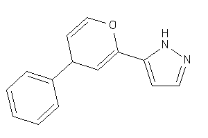 5-(4-phenyl-4H-pyran-2-yl)-1H-pyrazole