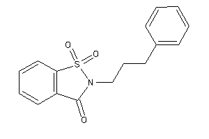1,1-diketo-2-(3-phenylpropyl)-1,2-benzothiazol-3-one