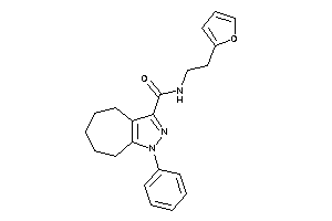 Image of N-[2-(2-furyl)ethyl]-1-phenyl-5,6,7,8-tetrahydro-4H-cyclohepta[c]pyrazole-3-carboxamide