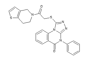 1-[[2-(6,7-dihydro-4H-thieno[3,2-c]pyridin-5-yl)-2-keto-ethyl]thio]-4-phenyl-[1,2,4]triazolo[4,3-a]quinazolin-5-one