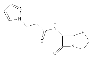 N-(7-keto-4-thia-1-azabicyclo[3.2.0]heptan-6-yl)-3-pyrazol-1-yl-propionamide