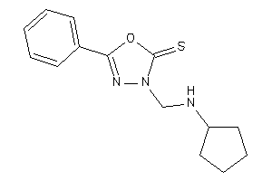 3-[(cyclopentylamino)methyl]-5-phenyl-1,3,4-oxadiazole-2-thione