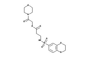3-(2,3-dihydro-1,4-benzodioxin-6-ylsulfonylamino)propionic Acid (2-keto-2-morpholino-ethyl) Ester