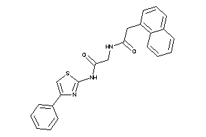 Image of 2-[[2-(1-naphthyl)acetyl]amino]-N-(4-phenylthiazol-2-yl)acetamide