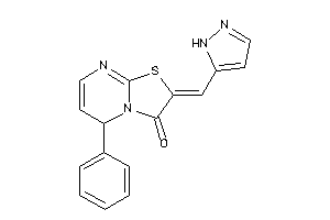 5-phenyl-2-(1H-pyrazol-5-ylmethylene)-5H-thiazolo[3,2-a]pyrimidin-3-one