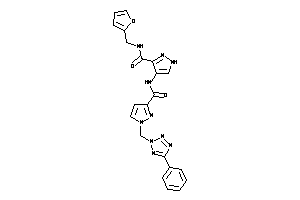 N-(2-furfuryl)-4-[[1-[(5-phenyltetrazol-2-yl)methyl]pyrazole-3-carbonyl]amino]-1H-pyrazole-3-carboxamide