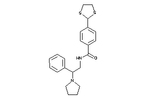 4-(1,3-dithiolan-2-yl)-N-(2-phenyl-2-pyrrolidino-ethyl)benzamide