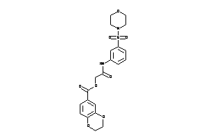 Image of 2,3-dihydro-1,4-benzodioxine-6-carboxylic Acid [2-keto-2-(3-morpholinosulfonylanilino)ethyl] Ester
