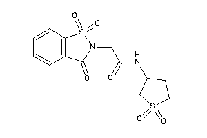 Image of N-(1,1-diketothiolan-3-yl)-2-(1,1,3-triketo-1,2-benzothiazol-2-yl)acetamide