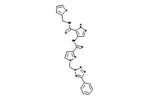 N-(2-furfuryl)-4-[[1-[(5-phenyltetrazol-2-yl)methyl]pyrazole-3-carbonyl]amino]-1H-pyrazole-5-carboxamide