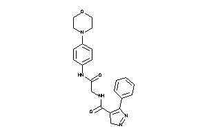 N-[2-keto-2-(4-morpholinoanilino)ethyl]-5-phenyl-3H-pyrazole-4-carboxamide