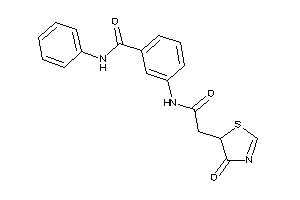 3-[[2-(4-keto-2-thiazolin-5-yl)acetyl]amino]-N-phenyl-benzamide