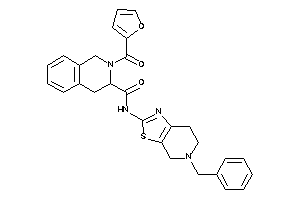 N-(5-benzyl-6,7-dihydro-4H-thiazolo[5,4-c]pyridin-2-yl)-2-(2-furoyl)-3,4-dihydro-1H-isoquinoline-3-carboxamide