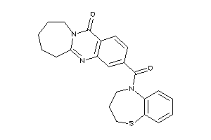 3-(3,4-dihydro-2H-1,5-benzothiazepine-5-carbonyl)-7,8,9,10-tetrahydro-6H-azepino[2,1-b]quinazolin-12-one