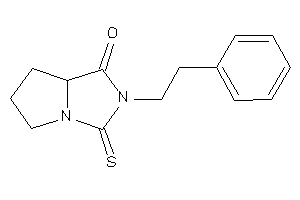 2-phenethyl-3-thioxo-5,6,7,7a-tetrahydropyrrolo[2,1-e]imidazol-1-one