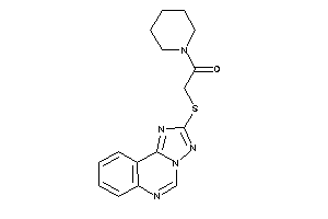 Image of 1-piperidino-2-([1,2,4]triazolo[1,5-c]quinazolin-2-ylthio)ethanone