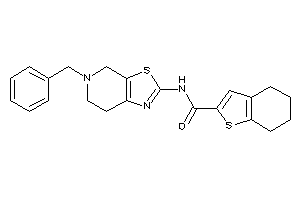 Image of N-(5-benzyl-6,7-dihydro-4H-thiazolo[5,4-c]pyridin-2-yl)-4,5,6,7-tetrahydrobenzothiophene-2-carboxamide