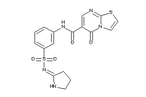 5-keto-N-[3-(pyrrolidin-2-ylideneamino)sulfonylphenyl]thiazolo[3,2-a]pyrimidine-6-carboxamide