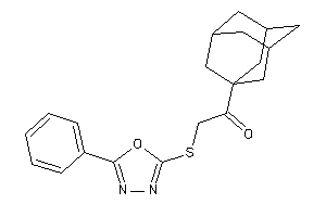 1-(1-adamantyl)-2-[(5-phenyl-1,3,4-oxadiazol-2-yl)thio]ethanone