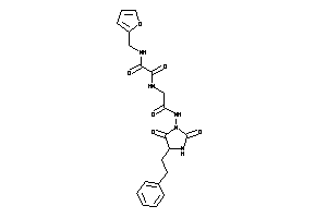 N-[2-[(2,5-diketo-4-phenethyl-imidazolidin-1-yl)amino]-2-keto-ethyl]-N'-(2-furfuryl)oxamide