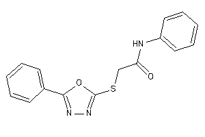 N-phenyl-2-[(5-phenyl-1,3,4-oxadiazol-2-yl)thio]acetamide