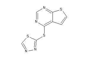 4-(1,3,4-thiadiazol-2-ylthio)thieno[2,3-d]pyrimidine