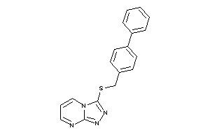 3-[(4-phenylbenzyl)thio]-[1,2,4]triazolo[4,3-a]pyrimidine