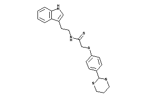 Image of 2-[4-(1,3-dithian-2-yl)phenoxy]-N-[2-(1H-indol-3-yl)ethyl]acetamide