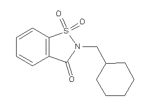 Image of 2-(cyclohexylmethyl)-1,1-diketo-1,2-benzothiazol-3-one