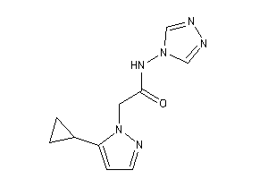 Image of 2-(5-cyclopropylpyrazol-1-yl)-N-(1,2,4-triazol-4-yl)acetamide