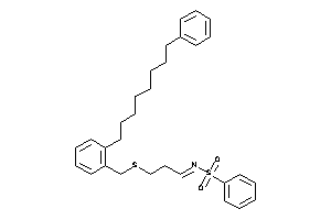 Image of N-[3-[[2-(8-phenyloctyl)benzyl]thio]propylidene]benzenesulfonamide