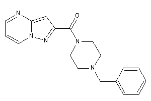 Image of (4-benzylpiperazino)-pyrazolo[1,5-a]pyrimidin-2-yl-methanone