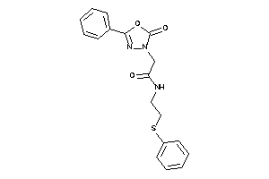 2-(2-keto-5-phenyl-1,3,4-oxadiazol-3-yl)-N-[2-(phenylthio)ethyl]acetamide