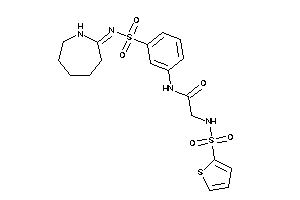 N-[3-(azepan-2-ylideneamino)sulfonylphenyl]-2-(2-thienylsulfonylamino)acetamide