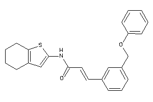 3-[3-(phenoxymethyl)phenyl]-N-(4,5,6,7-tetrahydrobenzothiophen-2-yl)acrylamide