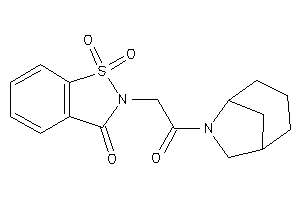 Image of 2-[2-(6-azabicyclo[3.2.1]octan-6-yl)-2-keto-ethyl]-1,1-diketo-1,2-benzothiazol-3-one