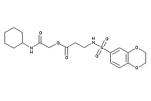 3-(2,3-dihydro-1,4-benzodioxin-6-ylsulfonylamino)propionic Acid [2-(cyclohexylamino)-2-keto-ethyl] Ester
