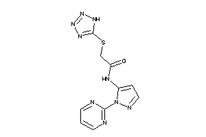 N-[2-(2-pyrimidyl)pyrazol-3-yl]-2-(1H-tetrazol-5-ylthio)acetamide
