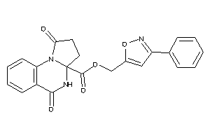 1,5-diketo-3,4-dihydro-2H-pyrrolo[1,2-a]quinazoline-3a-carboxylic Acid (3-phenylisoxazol-5-yl)methyl Ester