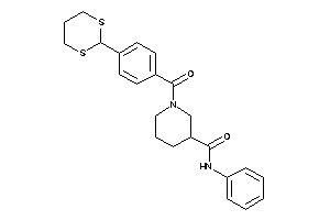 1-[4-(1,3-dithian-2-yl)benzoyl]-N-phenyl-nipecotamide