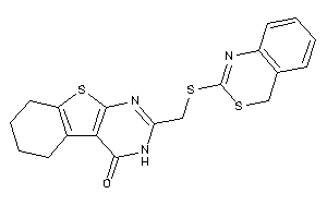 2-[(4H-3,1-benzothiazin-2-ylthio)methyl]-5,6,7,8-tetrahydro-3H-benzothiopheno[2,3-d]pyrimidin-4-one