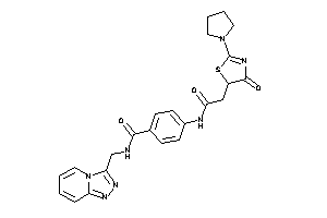 4-[[2-(4-keto-2-pyrrolidino-2-thiazolin-5-yl)acetyl]amino]-N-([1,2,4]triazolo[4,3-a]pyridin-3-ylmethyl)benzamide