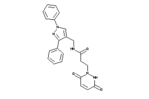 3-(3,6-diketo-1H-pyridazin-2-yl)-N-[(1,3-diphenylpyrazol-4-yl)methyl]propionamide