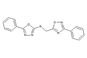 2-phenyl-5-[(3-phenyl-1,2,4-oxadiazol-5-yl)methylthio]-1,3,4-oxadiazole