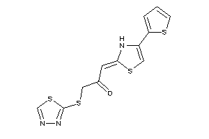 1-(1,3,4-thiadiazol-2-ylthio)-3-[4-(2-thienyl)-4-thiazolin-2-ylidene]acetone