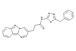 Image of N-(5-benzyl-1,3,4-thiadiazol-2-yl)-3-pyrimido[1,2-b]indazol-3-yl-propionamide