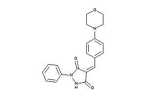 Image of 4-(4-morpholinobenzylidene)-1-phenyl-pyrazolidine-3,5-quinone