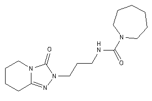 Image of N-[3-(3-keto-5,6,7,8-tetrahydro-[1,2,4]triazolo[4,3-a]pyridin-2-yl)propyl]azepane-1-carboxamide